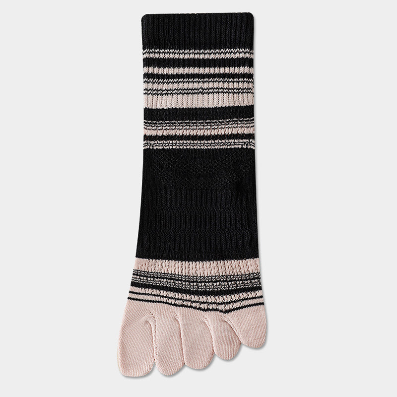 Calcetines de cinco dedos a rayas y de colores