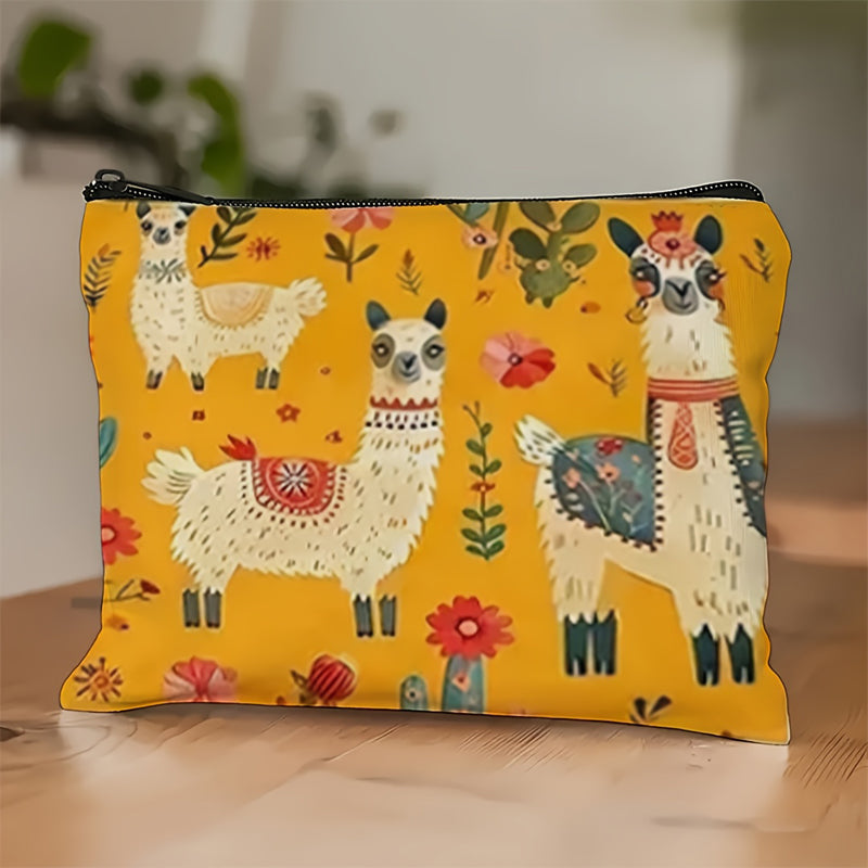 Bolso informal con estampado de alpaca