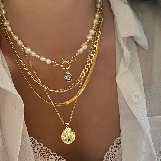 Collar con colgante de estilo bohemio vintage