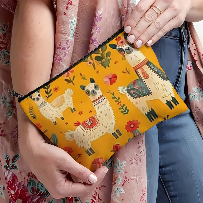 Bolso informal con estampado de alpaca