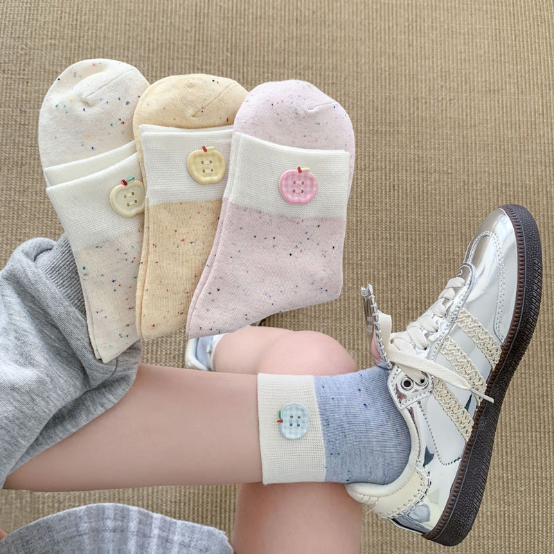 Calcetines informales con bloques de color