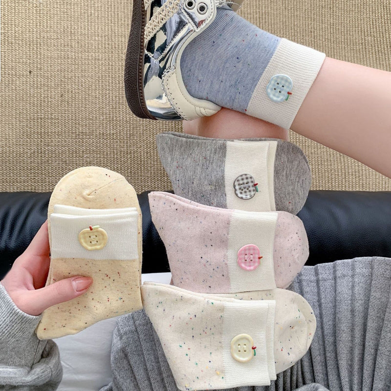 Calcetines informales con bloques de color