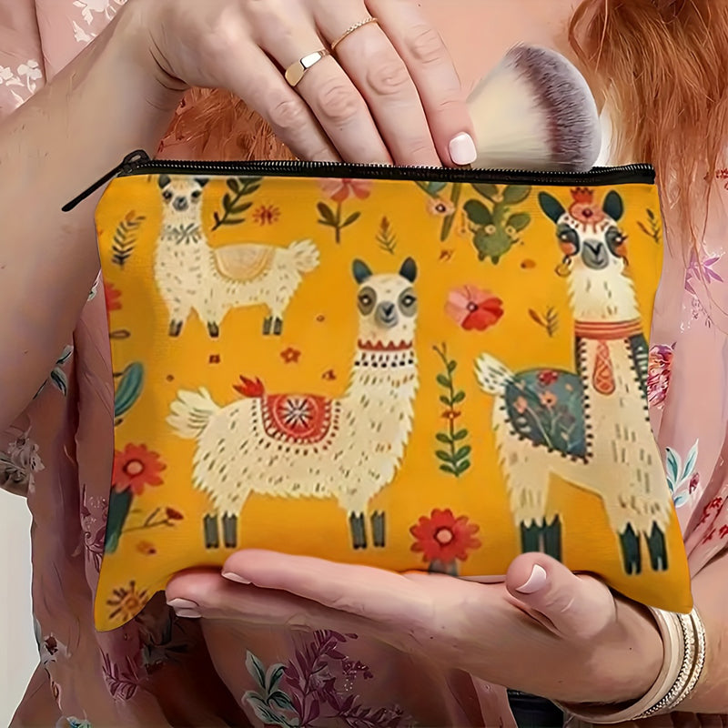 Bolso informal con estampado de alpaca