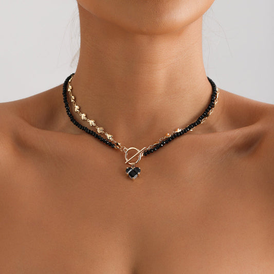 Collar con colgante de perlas vintage