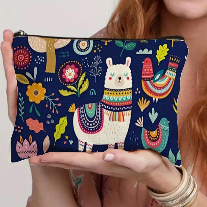 Bolso informal con estampado de alpaca