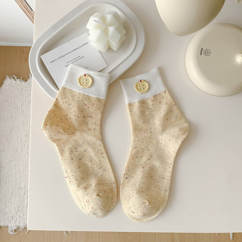 Calcetines informales con bloques de color