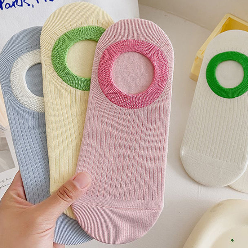 Calcetines informales con bloques de color