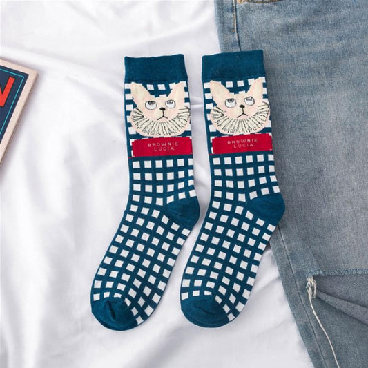 Calcetines informales de estilo vintage