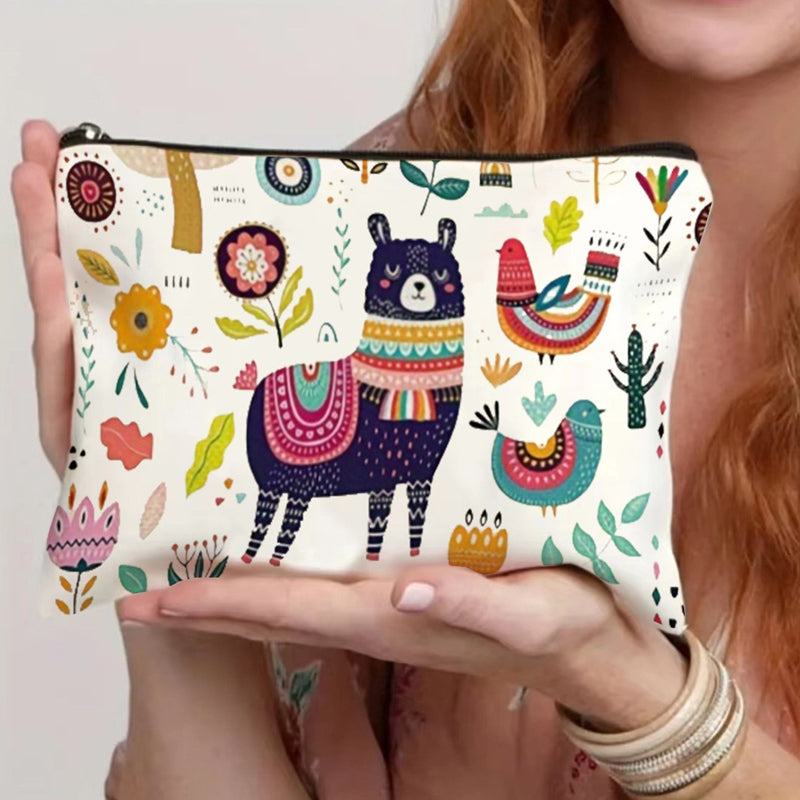 Bolso informal con estampado de alpaca