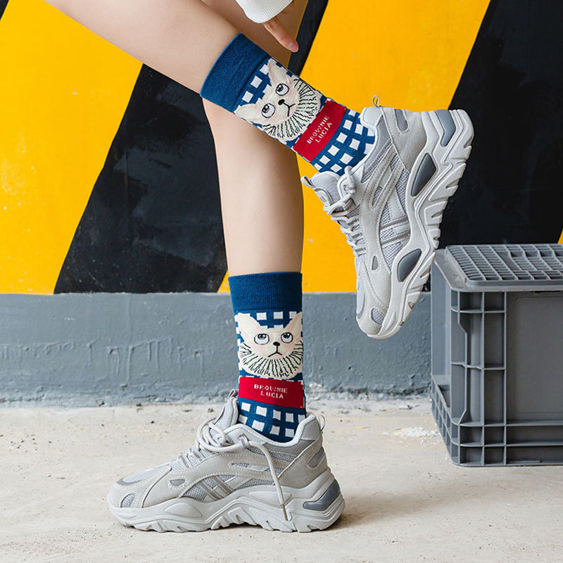 Calcetines informales de estilo vintage