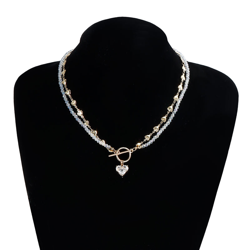 Collar con colgante de perlas vintage