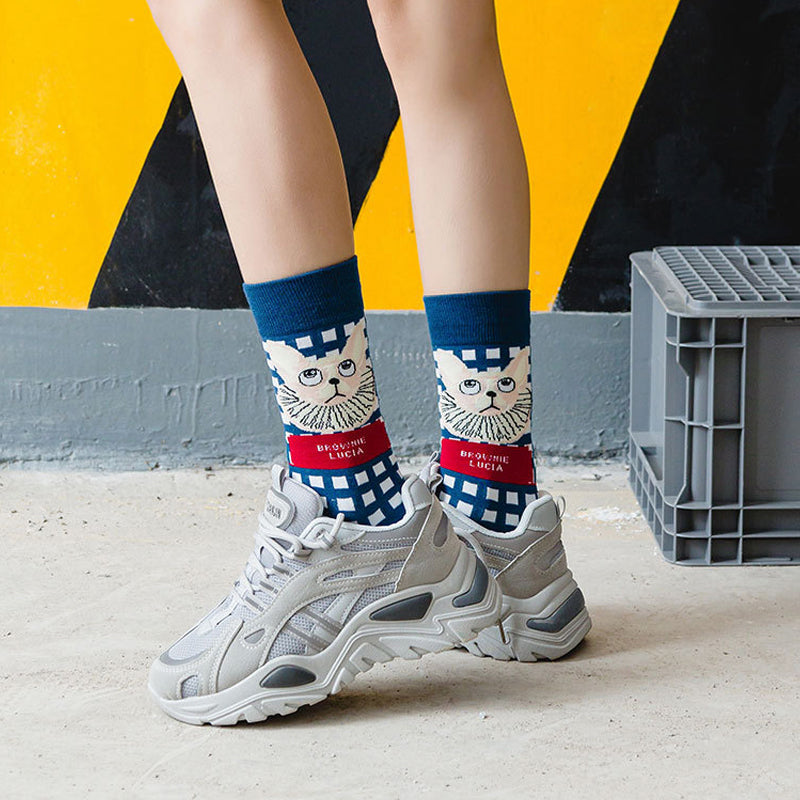 Calcetines informales de estilo vintage