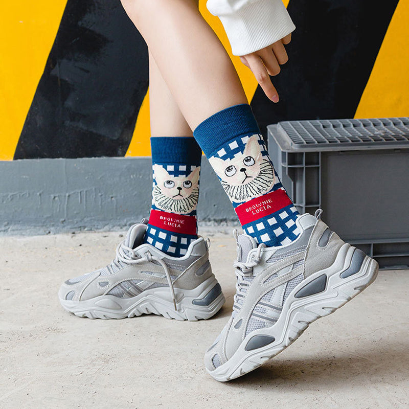 Calcetines informales de estilo vintage