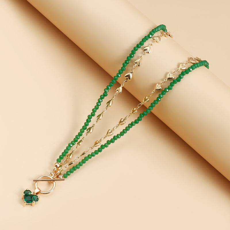 Collar con colgante de perlas vintage