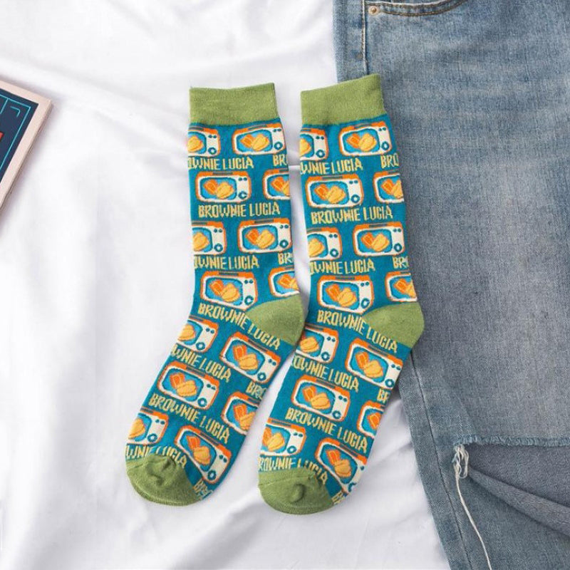 Calcetines informales de estilo vintage