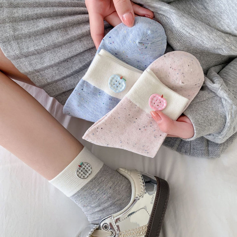 Calcetines informales con bloques de color