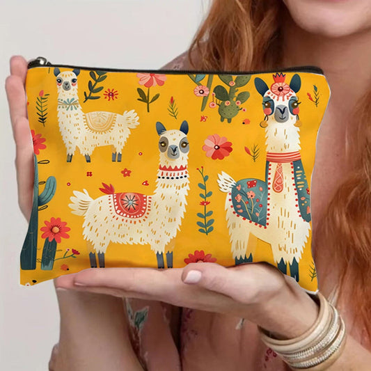 Bolso informal con estampado de alpaca