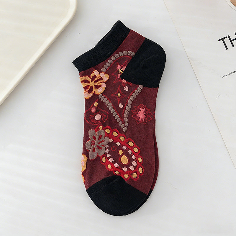 Calcetines con estampado floral vintage