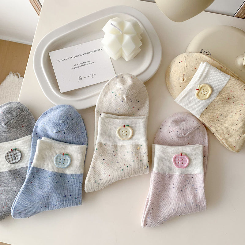 Calcetines informales con bloques de color