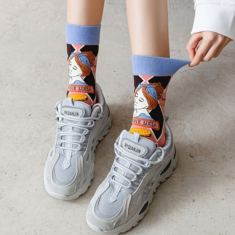 Calcetines informales de estilo vintage