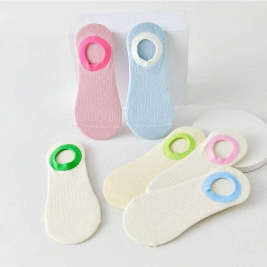 Calcetines informales con bloques de color