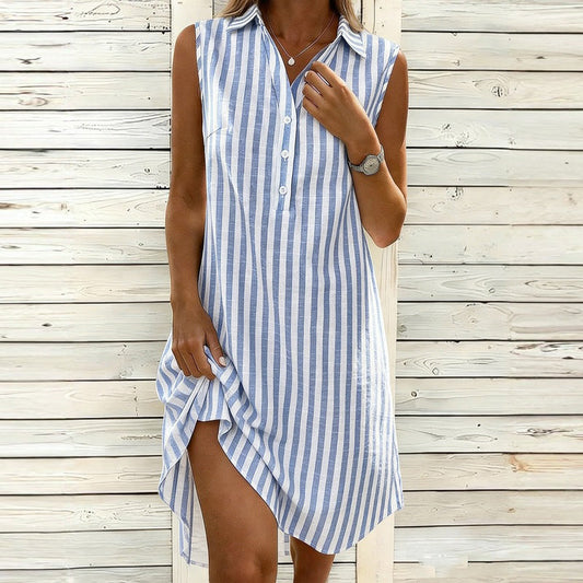 Vestido a rayas informal