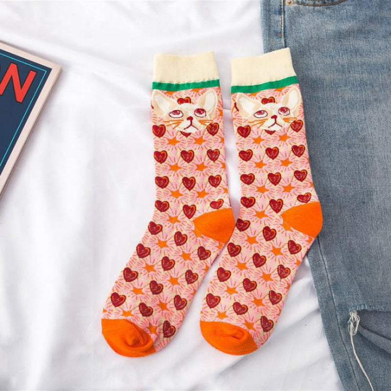 Calcetines informales de estilo vintage