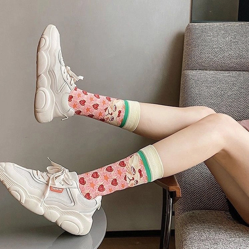 Calcetines informales de estilo vintage