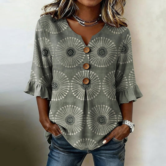 Blusa informal de estilo vintage