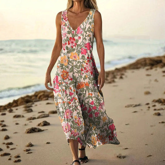 Vestido vintage con estampado floral