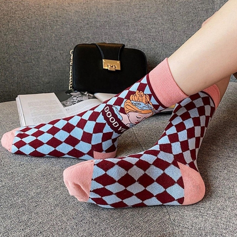 Calcetines informales de estilo vintage