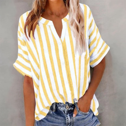 Blusa informal a rayas