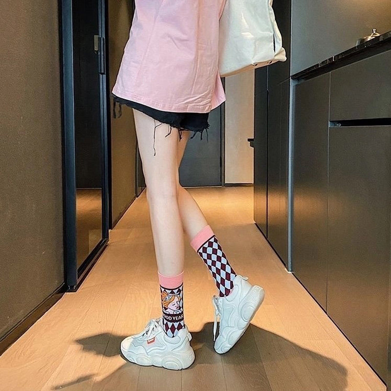 Calcetines informales de estilo vintage