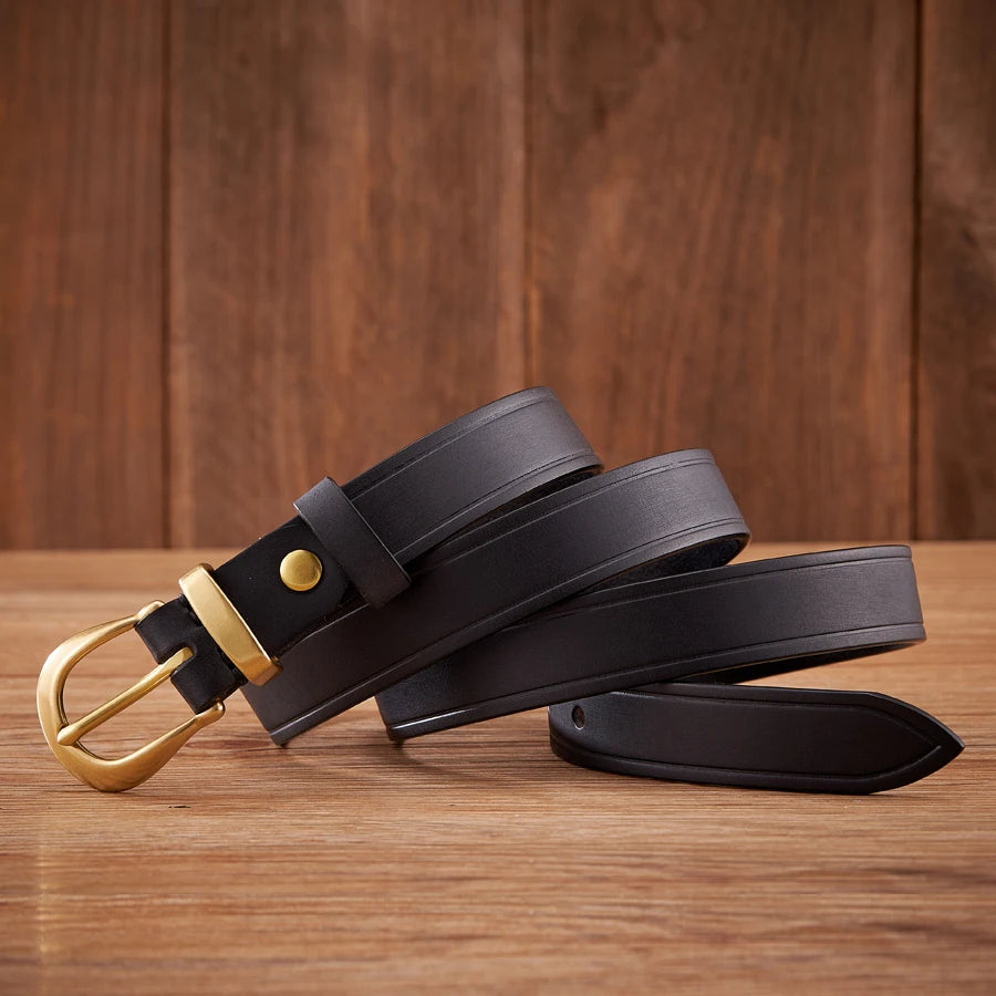Alessandro Full-Grain Leather Belt