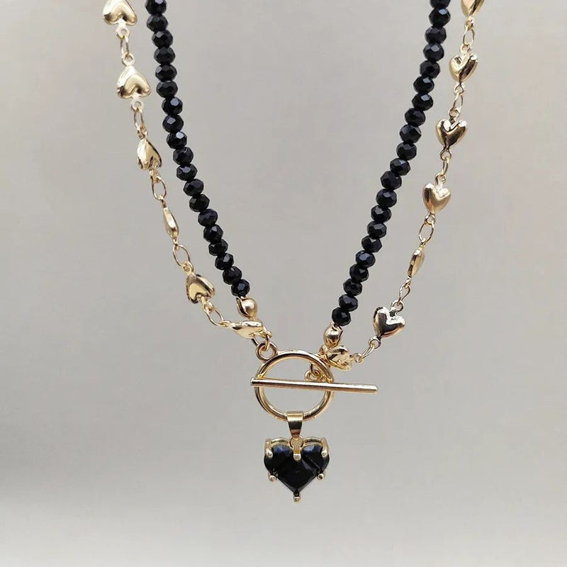 Collar con colgante de perlas vintage