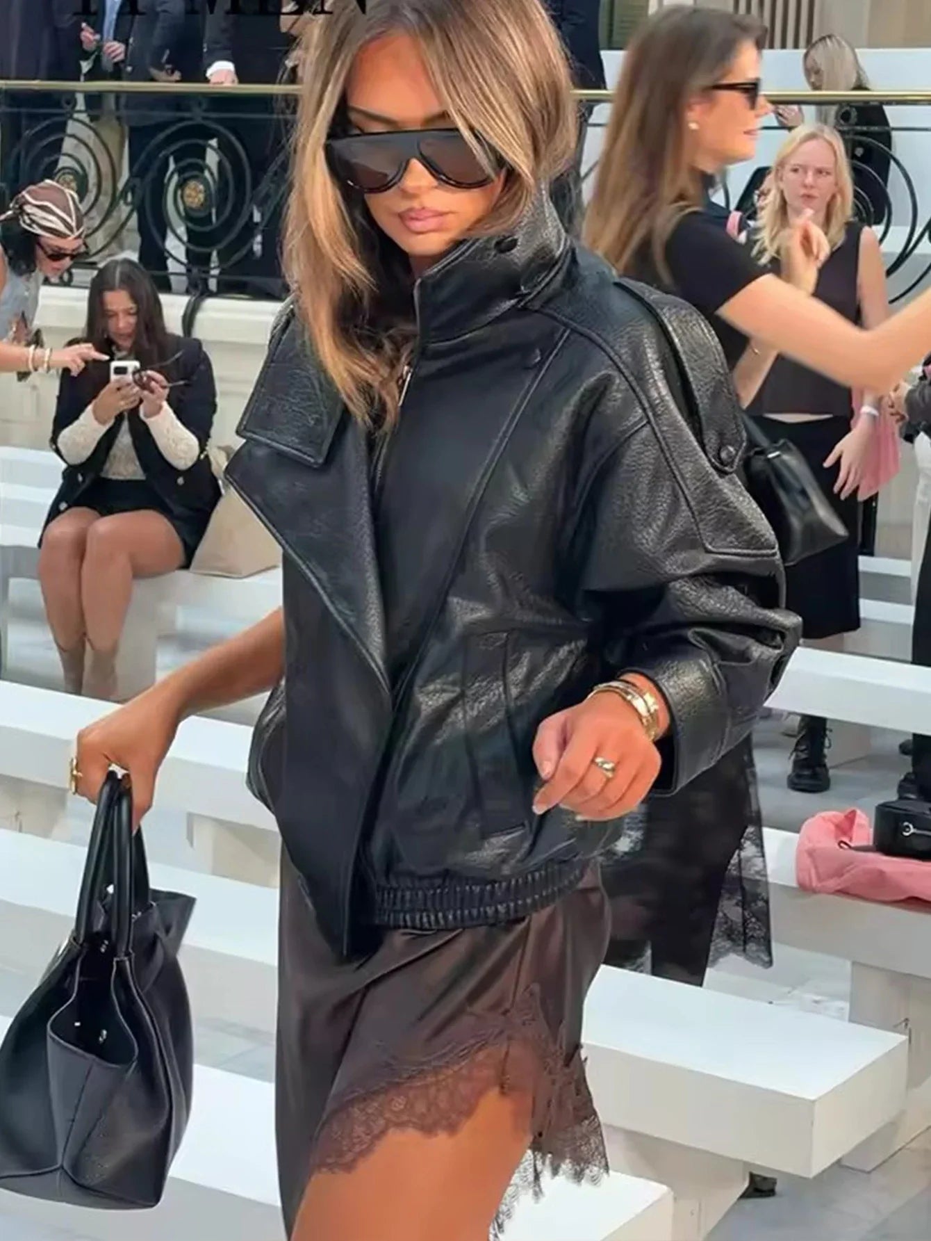 Black Vegan Leather Jacket