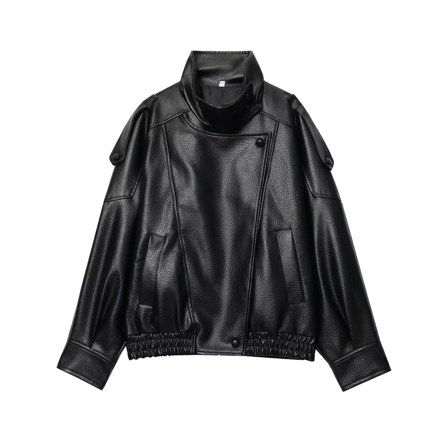 Black Vegan Leather Jacket