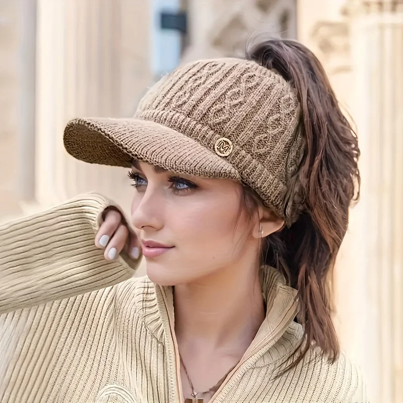 High Pony Knit Visor